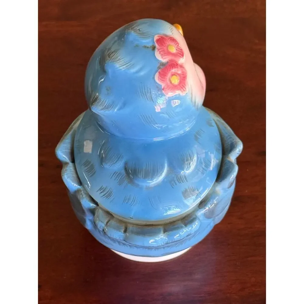 Vintage MCM 50’s Lefton Bluebird Sugar #7170 Anthropomorphic Kitschy